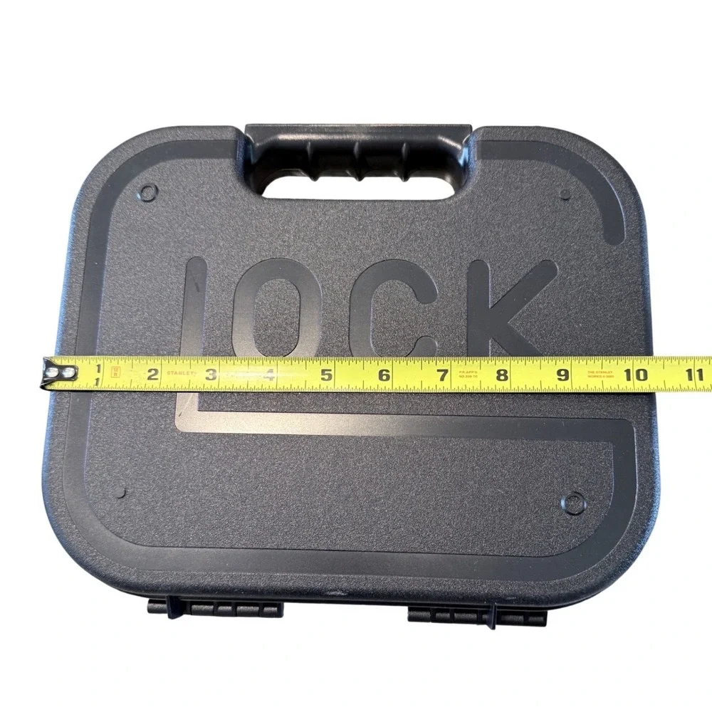 Glock 43 9mm Factory Hard Shell Pistol Case Black Polymer‎ Foam Lined OEM